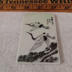 Decorative Porcelain Tile with Cranes